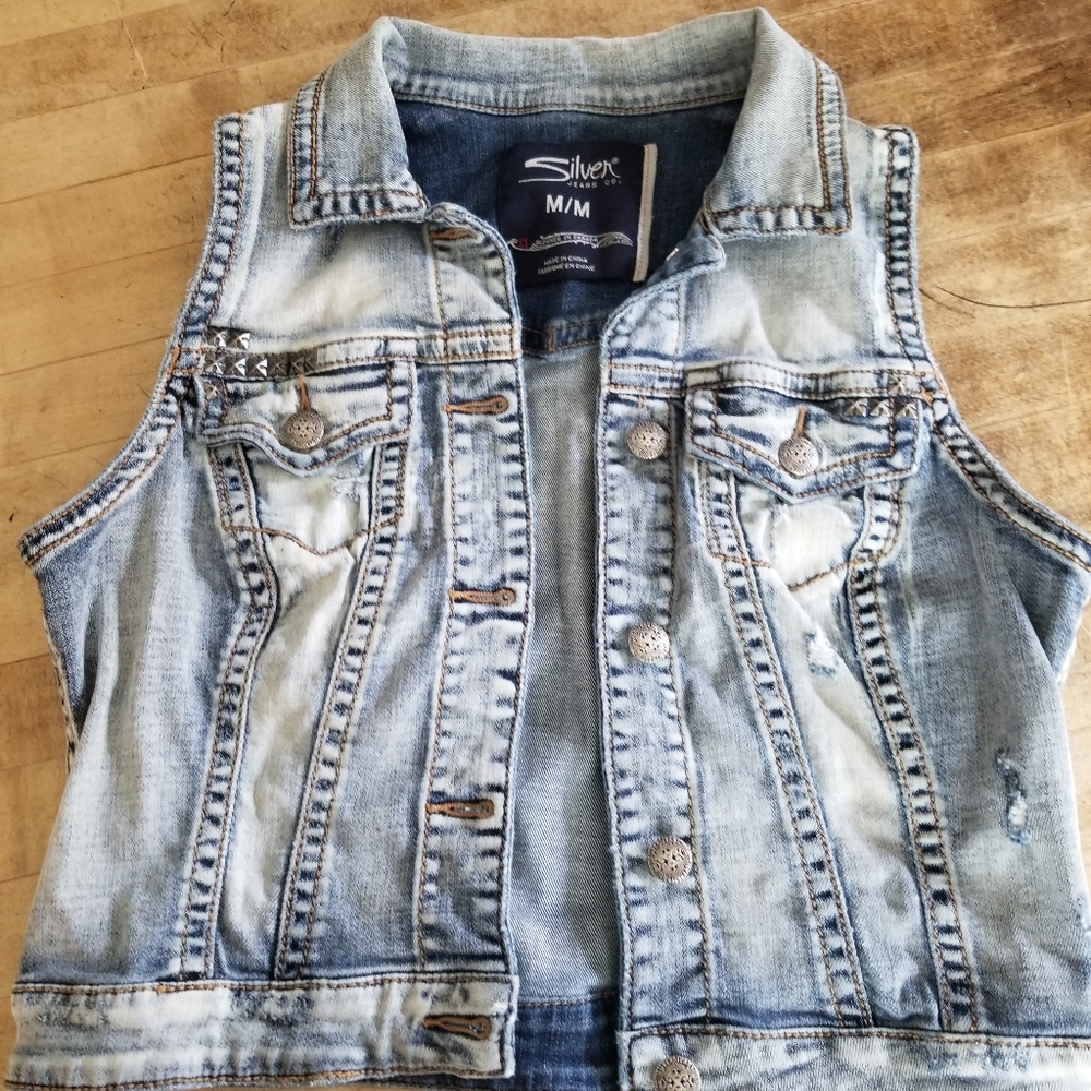 Silver Jeans Denim vest